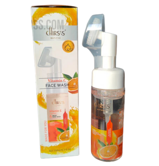 Chirs's Vitamin C Face Wash Brightening & Anti Aging Cleansing Mousse 150ML
